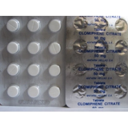 CLOMID 50 mg / 10 tabs.