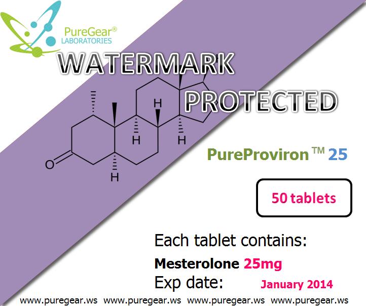 PureProviron MESTEROLONE 25mg / 50 tabs